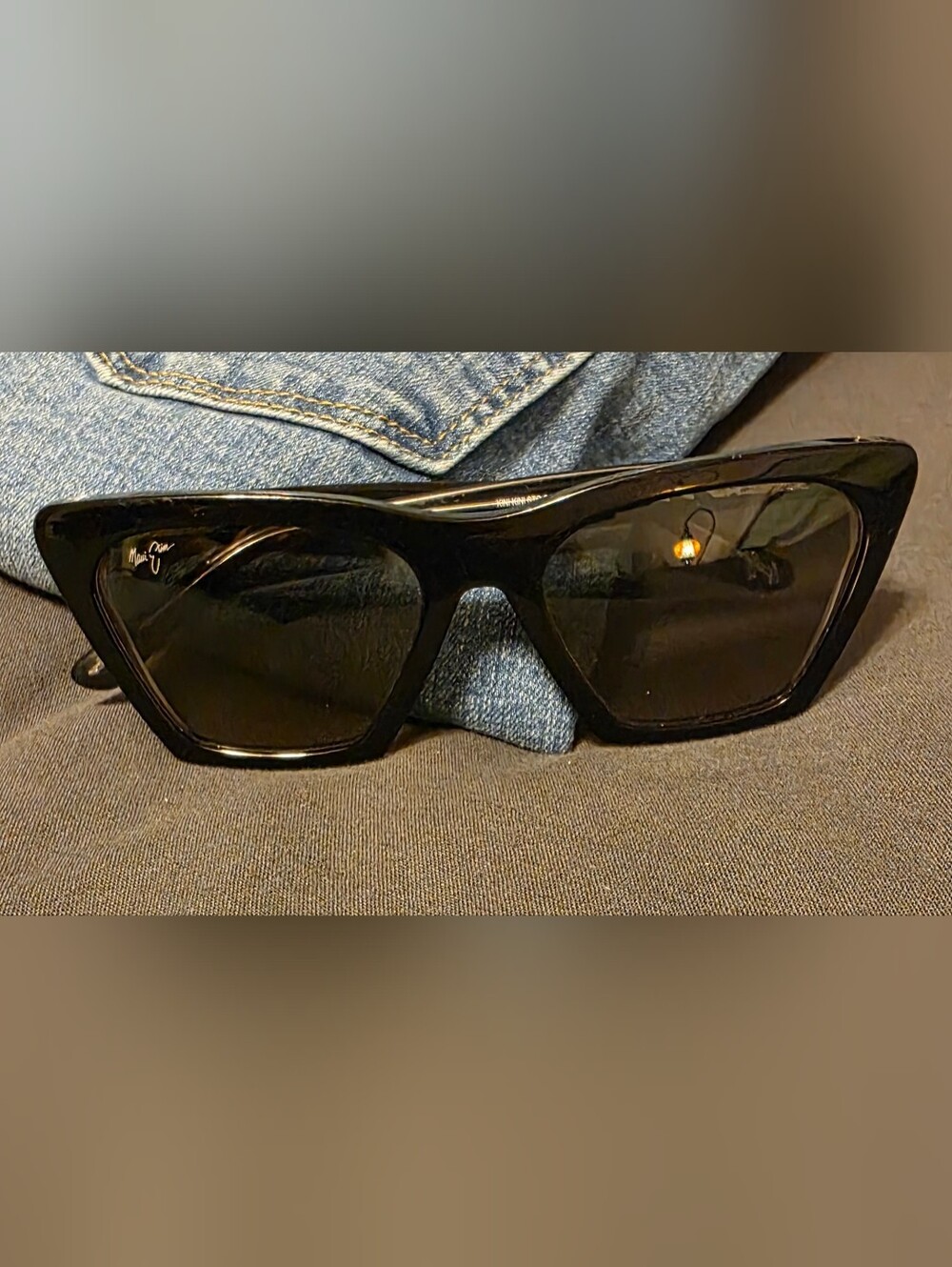 Maui Jim Black Cat-Eye Sunglasses - Classic Women's Shades